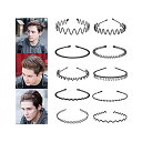 シンプル ウェーブ カチューシャ ヘアバンド スプリング髪留め前髪固定髪飾り メンズレディース波型男女兼用10個