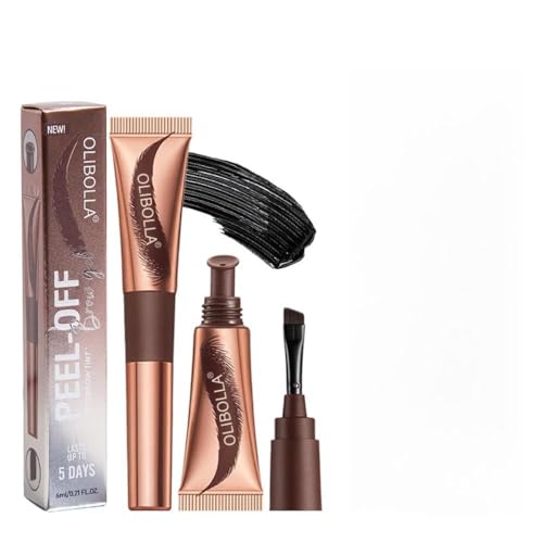 新剥離式 はがせる眉ティント、万能アイブロウティント、 ピールオフ眉用ブロウジェル、多色 長持ち ナチュラル 色落ちしない セット力ブロウティン