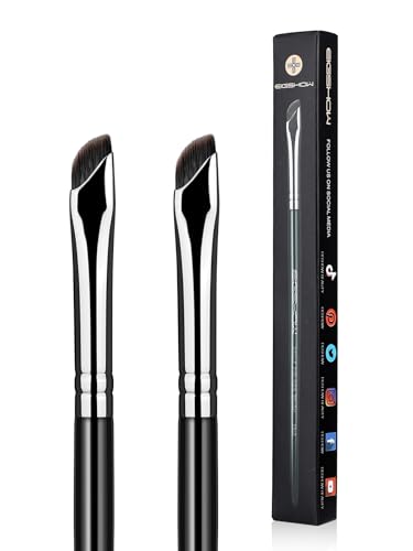 EIGSHOW アイライナーブラシ ジェルアイライナー メイクアップブラシ 正確なアイライナー用 眉毛のまぶたの極薄 カーブした毛のメイクアップ