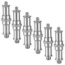 YFFSFDC 汎用1/4-3/8金属オスコンバータ 6本セット ダボネジ スピゴットアダプター スピゴット カメラ 撮影用 照明 三脚 雲台