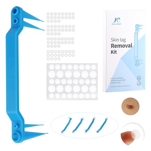 イボ取りツール スキンタグ取り外しキット 4つサイズ対応 顔 首 手 足 脇 胴体 スキンケア 2.5mm 4.5mm..