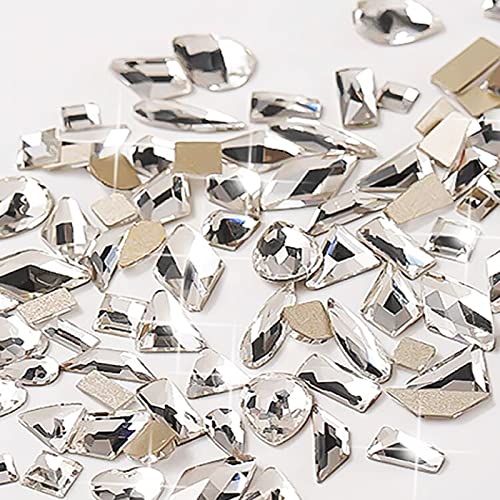 ZHEJIA ラインストーン ネイルアート（?100個）ネイルパーツ クリスタル ミックスサイズ ネイルストー..