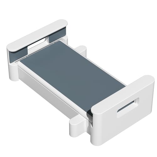 スマホホルダー モバイルモニター モニターアーム専用 VESA規格対応 75×75mm - WORLDLIFT タブレットホルダー ホワイト グ