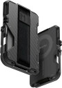 Aulumu G03 カーボンファイバーカードケース - MagSafe対応 多機能 - 携帯電話スタンド/グリップ - 栓抜き | RFIDシ
