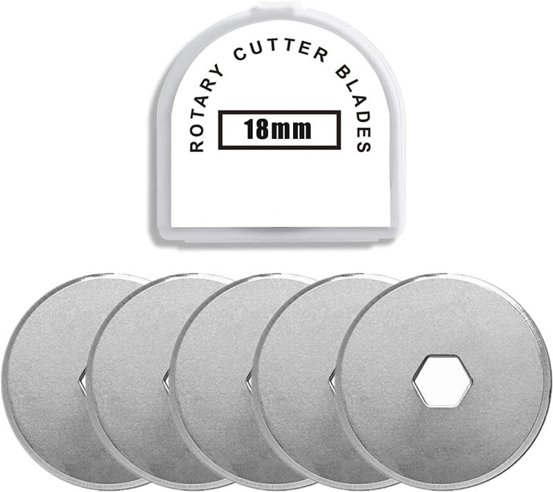 ロータリーカッター替刃直径18mmの円形刃 日本スチール（SKS-7）、オルファ172B 173B（OLFA）クロバー などマルカッターに適用のサムネイル
