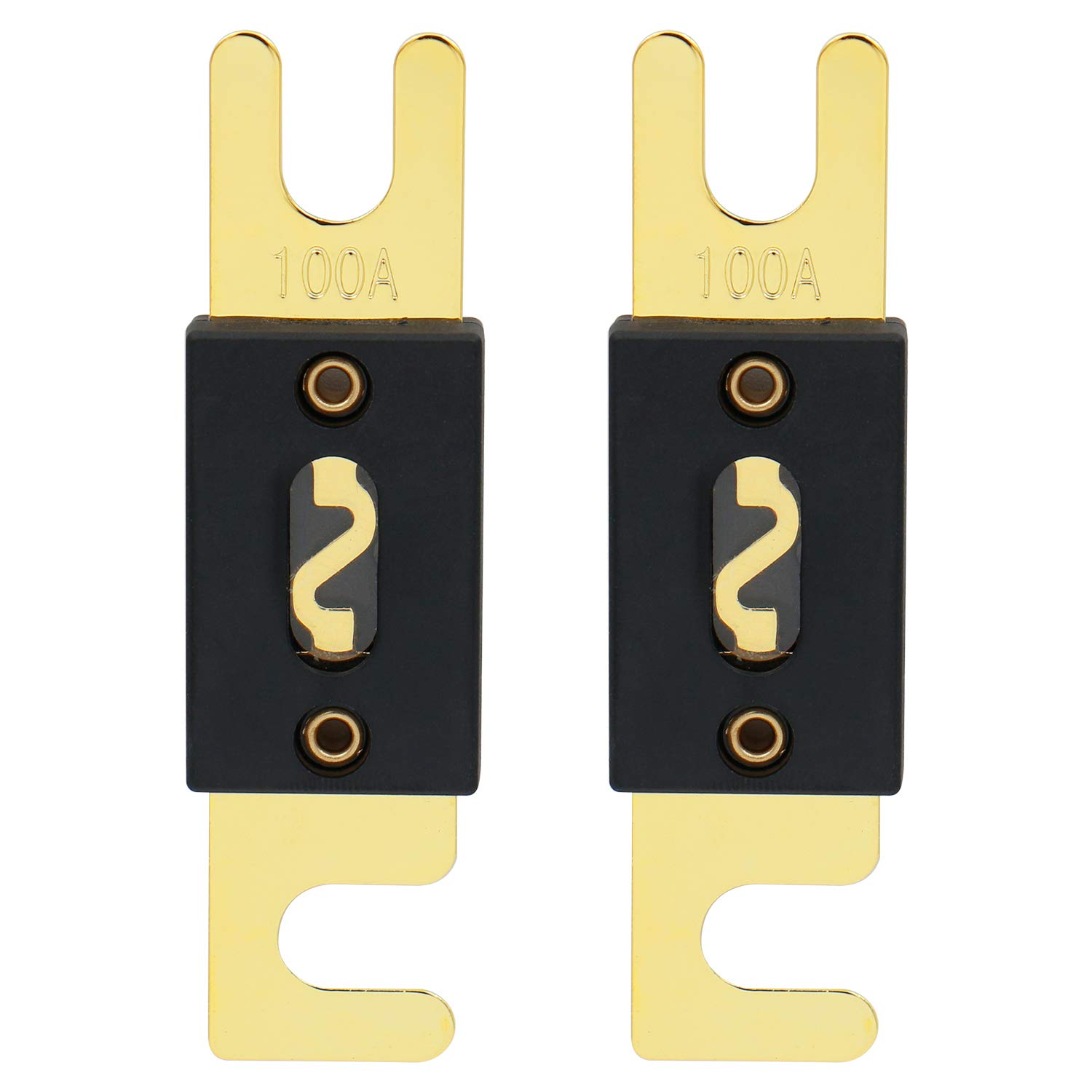 Heschen ハドソン電気 車 ANLヒューズ 100A 自動車 バイク オーディオサブウーファー 用品 2個入り