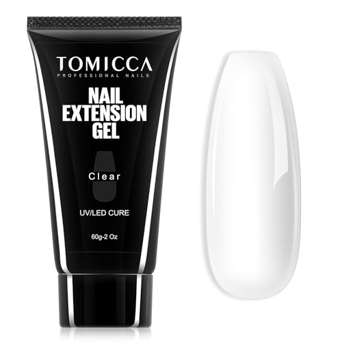 TOMICCA 長さだし ジェルネイル ポリジェル 60g UV/LEDライト対応 初心者用 クリア