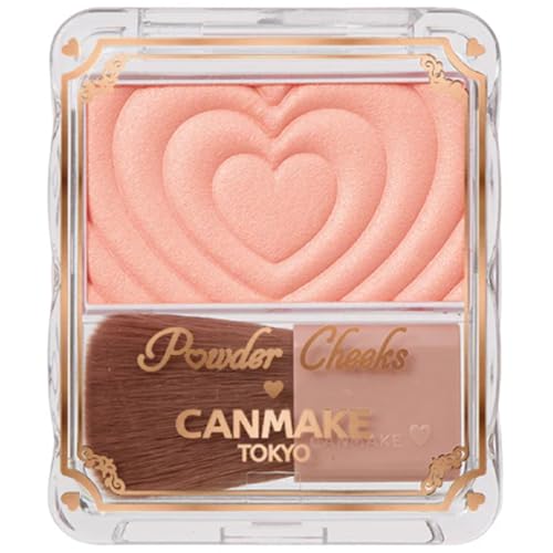 キャンメイク パウダーチークス P03 チアフルピーチ 1.8g チーク 透明感 クリア ツヤ コーラル