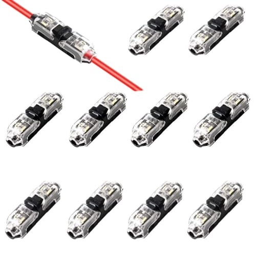 1ピン配線コネクター 10個セット コネクター 配線コネクター ワイヤーコネクタ 配線分岐コネクター 固定可能コネクタ 簡単に速く配線取り付け