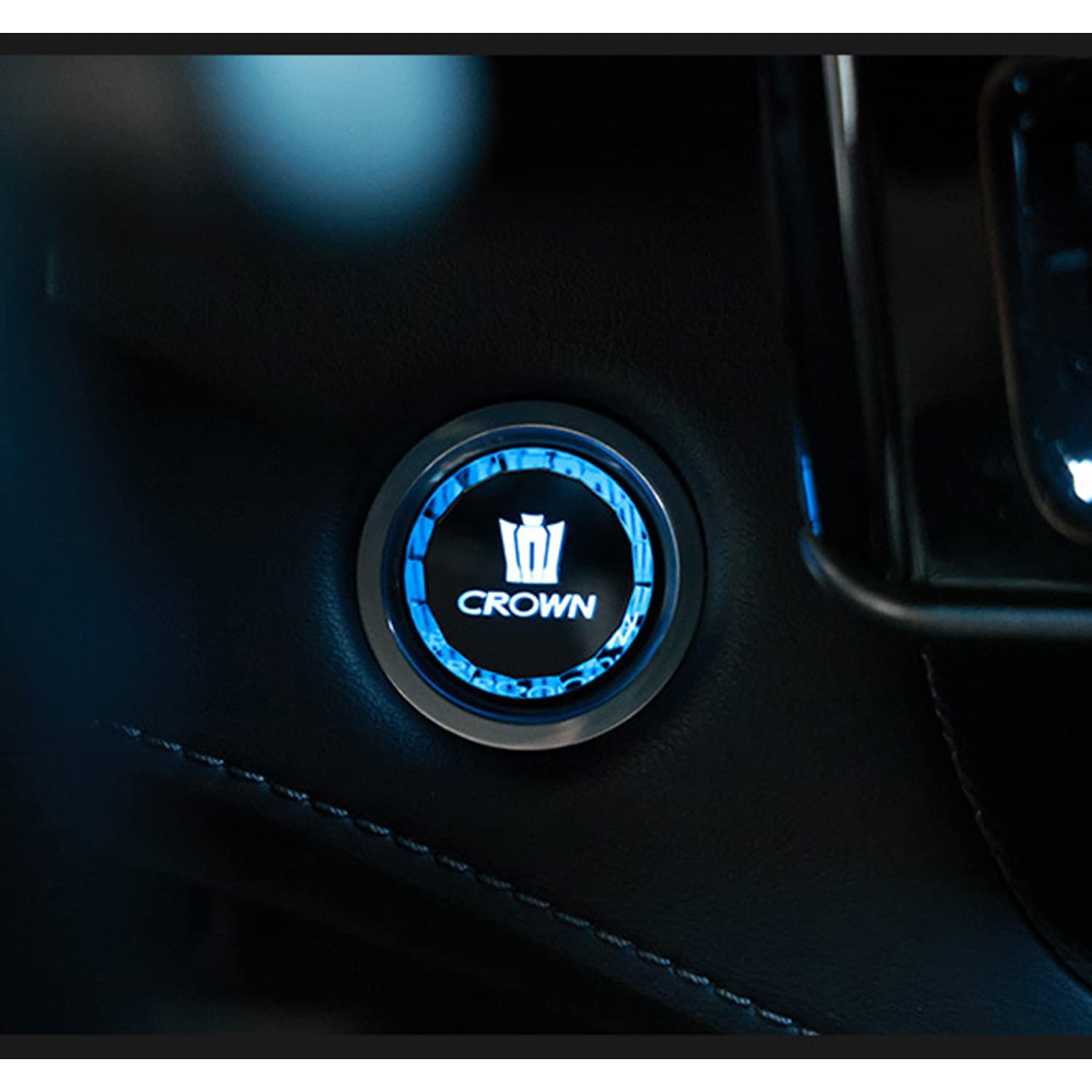 Haoshilianfa CROWN クラウン 200 210 系 に適しクリスタル表面処理エンジン スタートボタン スイッチ..