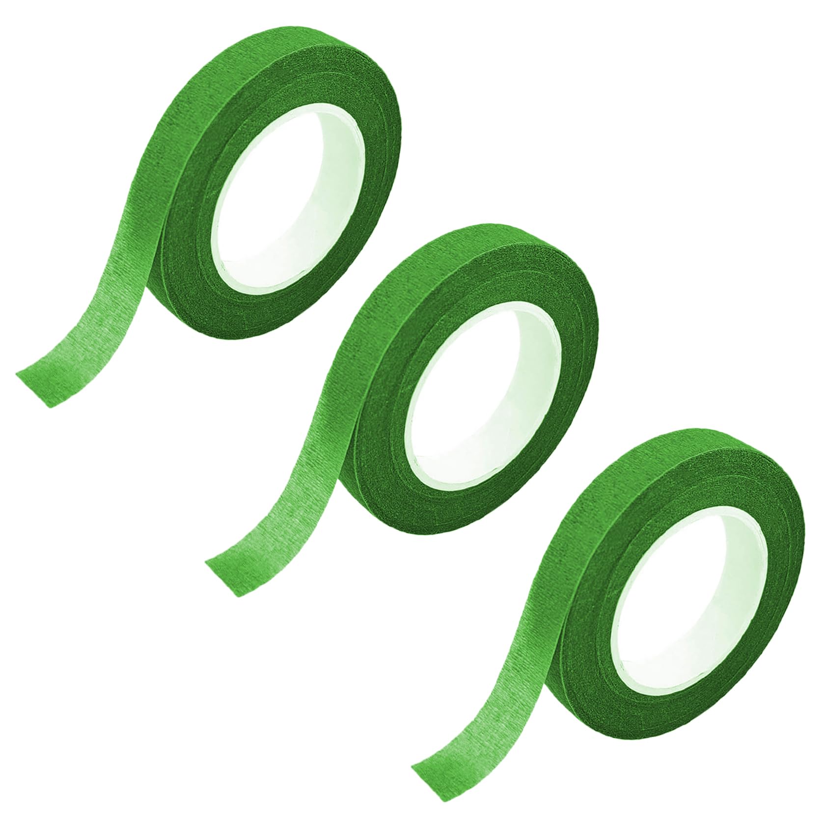 フローラテープ 浅い緑 3巻入 造花テープ フラワーテープ フラワーアレンジメントキット 花 製作 作り..