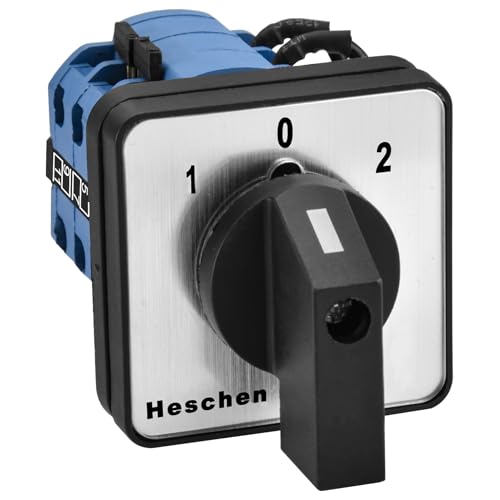 Heschen ユニバーサルロータリーカムセレクター切替スイッチ、SZW26-20/ZC.VV.3、660V 20A、ON-OFF-ON ..