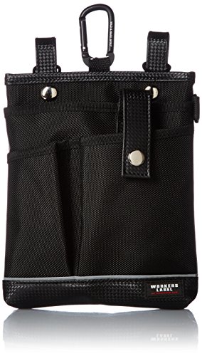 ボウケンクラブ ポーチ 反射ライン付き小物ケース RF-106 ブラック