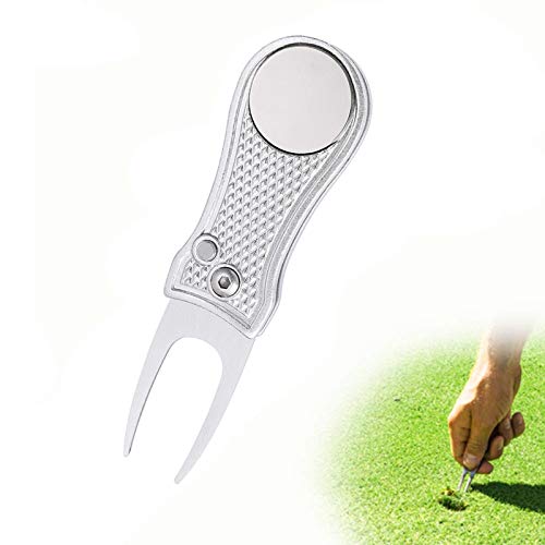 シルバー 丸柄フォーク/-/m1・Color:シルバー 丸柄フォーク・材質：アルミニウム、ステンレス。 重量：約50g（1PCS）・サイズオープンした長さ：11.2cm、折り畳んだサイズ：7cm、小さくて軽量でどこでもいつでも使えます。・持ち運びに便利丸いボタンを押すと、フォークが自動に開くデザインで、コンパクトで、携帯も便利で安全的です。・使用方法丸いボタンを押すと、フォークが自動に開き、ボタンをもう一度押しながら折り畳みます。特別注意：ポケットやバックなどに収納する時、鋭いところを注意してください。・使用場合自分用はもちろん、退職のお祝いや、誕生日、父の日のギフト、贈答品、記念のお品などとしても人気があります。 ご注意上記のサイズは手で測定されているため、実際の商品のサイズは上記のサイズと多少異なる場合があります。また、照明効果、モニターの明るさ/コントラスト設定などにより、画像と実際の商品の色合いに若干の違いがあることをご了承ください。