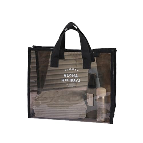 YIBOOOM プールバッグ 大人 ビーチバッグ 防水 スイミングバッグ 透明 大容量 お持ち運び便利 ビニール 通勤 旅行 着替え収納 軽量