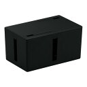 バッファロー BUFFALO ケーブルボックス 電源タップ&ケーブル収容 Sサイズ ブラック BSTB01SBK