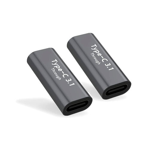 2個 セットUSB Type C 変換 アダプタ USB C メス to C メス 中継アダプタ 延長コネクタ USB3.1 100W急速充電+ 2個 セットUSB Type C 変換 アダプタ USB C メス to C メス 中継アダプタ 延長コネクタ USB3.1 100W急速充電+