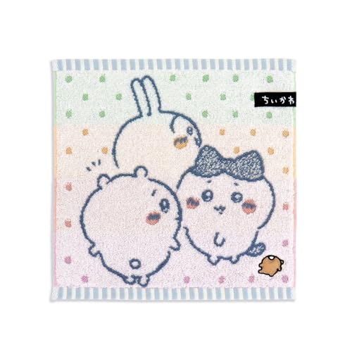 ちいかわChiikawa ともだち タオルハンカチ ブルー パイル 41-1160080 約25×25cm
