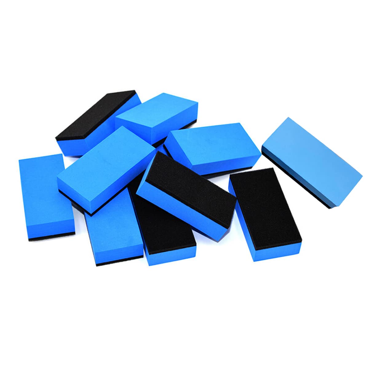 Cluoling 洗車スポンジ 10個セット コーティング コンパウンドスポンジ スポンジ メンテナンス スポンジワイプ 水垢落とし ウロコ取り