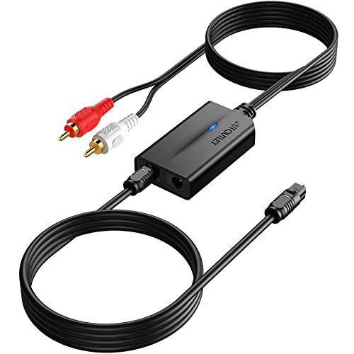 AUTOUTLET 192 kHz デジタル アナログ 音声変換器 1.1MRCA オスケーブル付き 192KHz 光デジタル to RCA 音 AUTOUTLET 192 kHz デジタル アナログ 音声変換器 1.1MRCA オスケーブル付き 192KHz 光デジタル to RCA 音