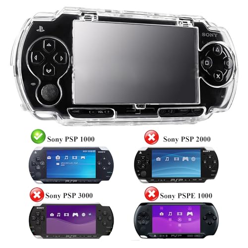 OSTENT プロテクター クリア クリスタルト ラベル キャリー ハード カバー ケースシェル Sony PSP1000 ゲームコンソール用