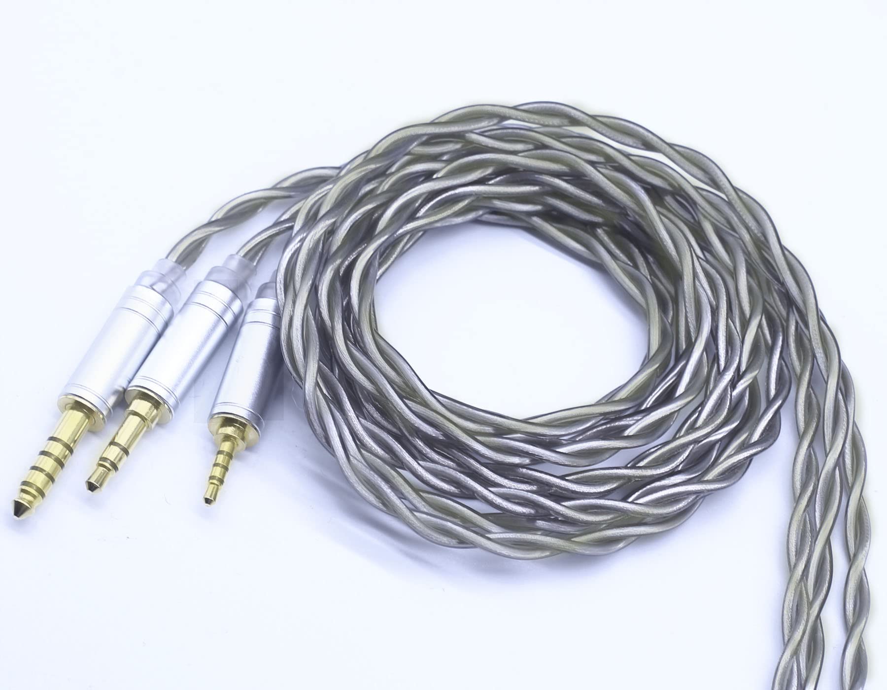 JSHiFi-ShadowMMCX4.4mmリケーブルイヤホン延長5極4.4mmバランスケーブル2芯銀メッキhi-fiオーディオイヤホン ミニプ