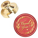 CRASPIRE シーリングスタンプ ヘッドのみ ワード Thank You ワックスシールスタンプ 交換真鍮銅頭 復古風 洋式 結婚式 告白