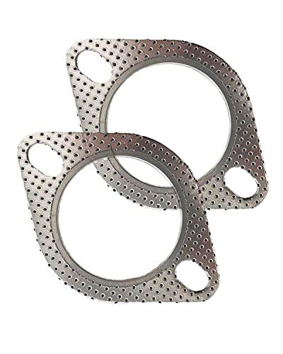 YFFSFDC マフラーガスケット ターボガスケット 強化リング 排 気ガスケット2枚入りφ 58-60mm