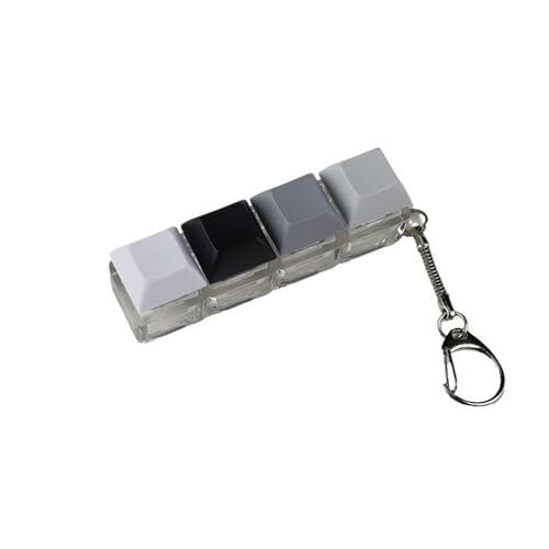 キーボード キーホルダー ストレス解消 4キー キーボード減圧おもちゃ 大人のストレス解消 暇つぶし ...