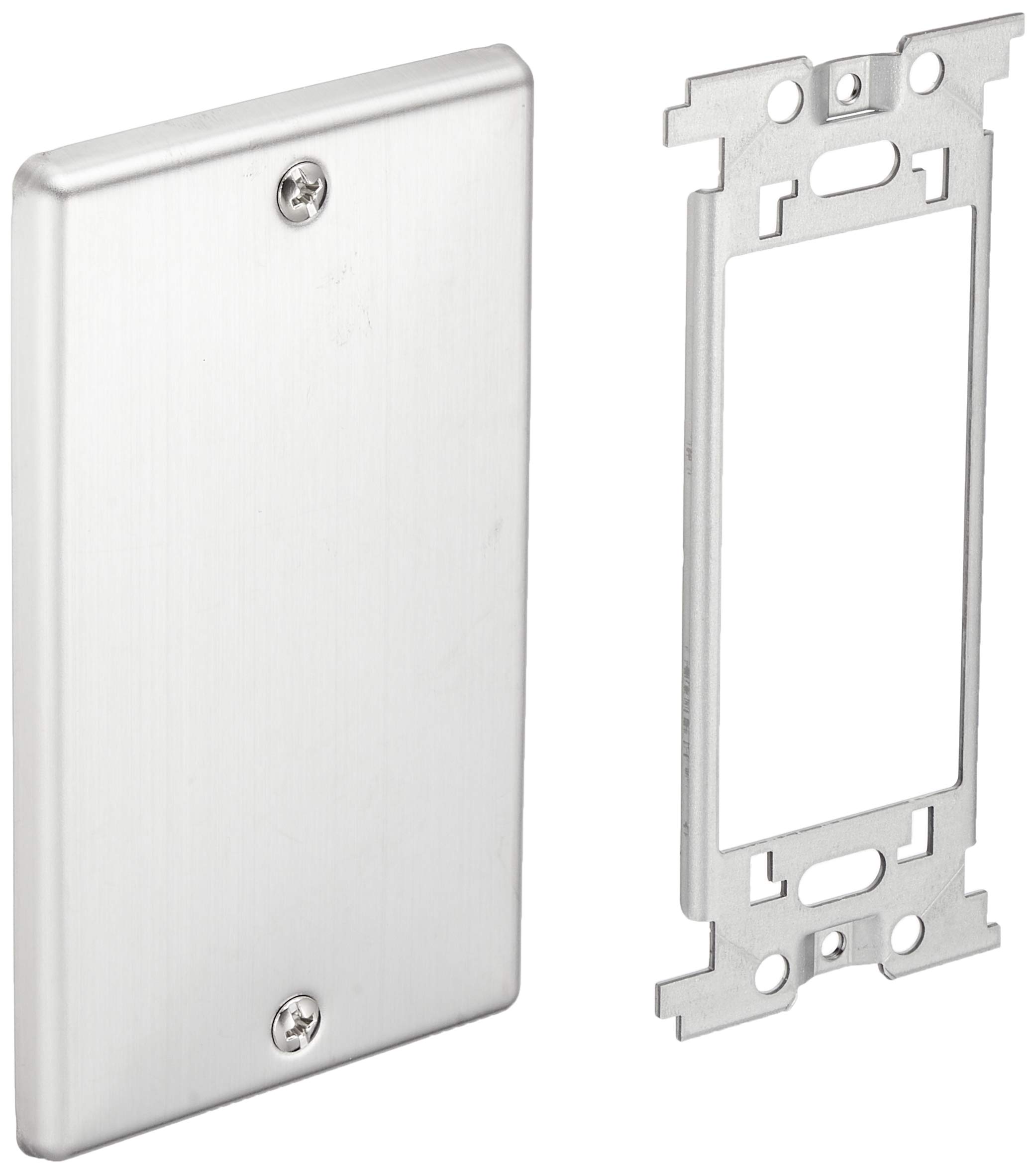 パナソニックPanasonic ステンレスカバープレート 取付枠付 WN7691K