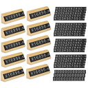 ELECTRO-WEIDEWORLD プライスカード 木製 おしゃれ 値札プレート セット プライスカード設置台10個 0-9プライスカード20