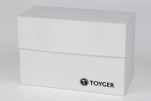 TOYGER デュアルデッキケース 入れ子式の超万能大容量デッキケース セパレーター2枚つき ホワイト