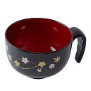 petit aideプチエイド 取っ手付き汁椀ミニ 春秋 320ml 乾燥器・食洗機・電子レンジ可 HS-N32 φ9.8×12.3×6.5cm