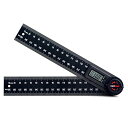 GemRed デジタル角度計 分度器 測定器速読デジタルプロトラクター 角度ゲージ 角度ルーラー 長さ測定 アルミニウム 角度定規 360度自由