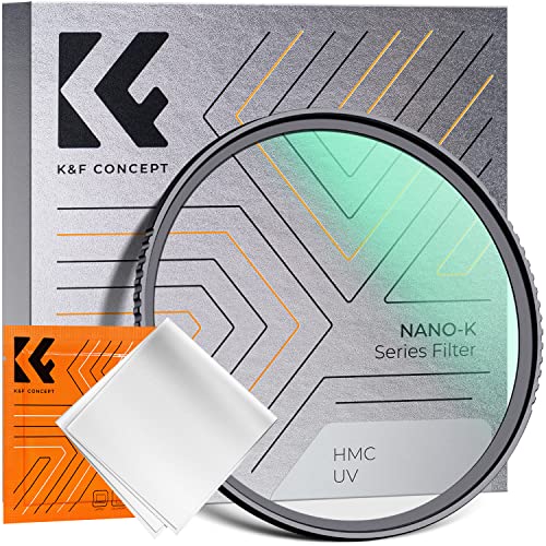K&F Concept 77mm MCUVフィルター レンズ保護フィルター 高透過率 18層コーティング 紫外線カット 光学ガラス 薄枠 レンズ