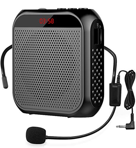 Yi Tong ポータブル 拡声器 ハンズフリー ヘッドセット マイク 付 スピーカー 音楽再生 USB microSD 対応 イベント・講演・ Yi Tong ポータブル 拡声器 ハンズフリー ヘッドセット マイク 付 スピーカー 音楽再生 USB microSD 対応 イベント・講演・