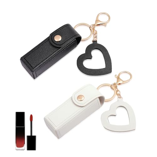 happykau リップケース 2個セット リップポーチ 口紅 キーホルダー ミニ口紅バッグ リップケース 持ち..