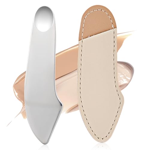 スパチュラ メイク 化粧品混合スパチュラ ステンレス製 スパチュラ 美容メイクアップツール、多機能、..