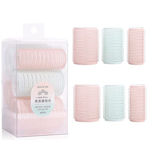 サムコス 手巻きカーラー ヘアローラーセット 6本セット 前髪 巻き髪用 髪に無害 家庭 サロン用 ヘアローラーセット DIY ヘアスタイル 使