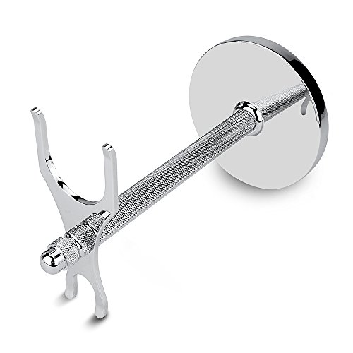 CHARMMAN カミソリ＆シェービングブラシ用スタンド 幅広いバックル より安定な台座 硬直な外形