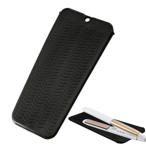 Jravezt ヘアアイロン ポーチ 収納 耐熱 カールアイロン収納 シリコンマットポーチ 熱いまま収納できる..