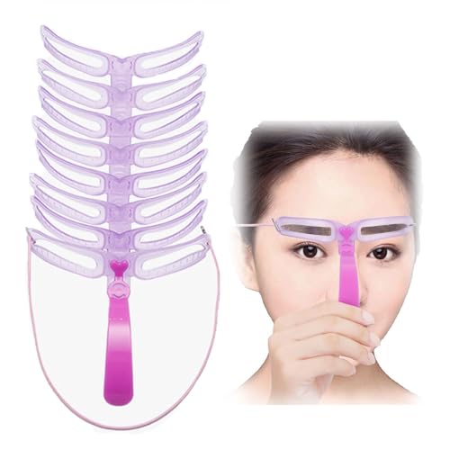 WANDEHO 眉毛 テンプレート 眉毛プレート 眉毛テンプレート 眉毛 型 眉毛メイクツール 美人眉 左右対称 簡単 綺麗 化粧道具 初心者