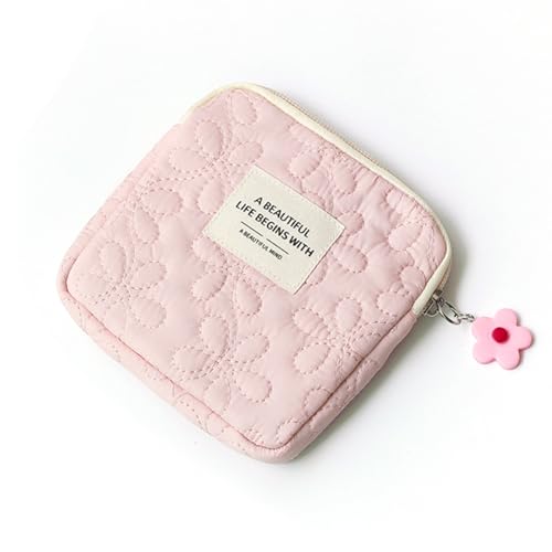 サニタリーポーチ 小さめ かわいい 生理用品 収納 ナプキン ポーチ サニタリーケース（ピンク）