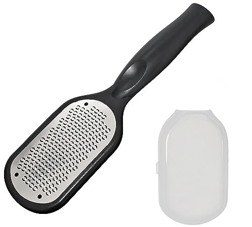 かかと 角質取り フットケア ステンレス製 足 角質リムーバー やすり 丸洗い可能 カバー付き マイクロ ..