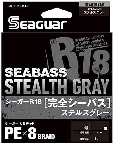 シーガーSeaguar ライン PEライン シーガーR18 完全シーバス 釣り用PEライン 200m 0.6号 11lb ステルスグレー シーガーSeaguar ライン PEライン シーガーR18 完全シーバス 釣り用PEライン 200m 0.6号 11lb ステルスグレー