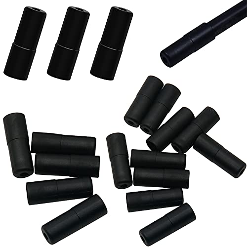 自転車 ブレーキケーブルワイヤーチップキャップ 100個入 直径5mmのブレーキラインに適しています プラスチック 軽量 柔らかく 耐久性 イン(4)