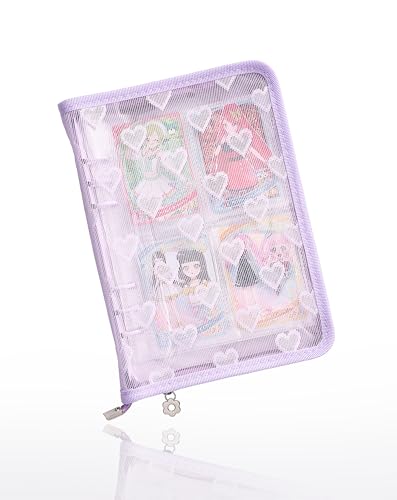 トレカケース ぱしゃこれ収納ファイル トレーディングカードバインダー a5 6穴 4ポケット両面収納リフィル20枚入り 160枚収納 推し活グッ