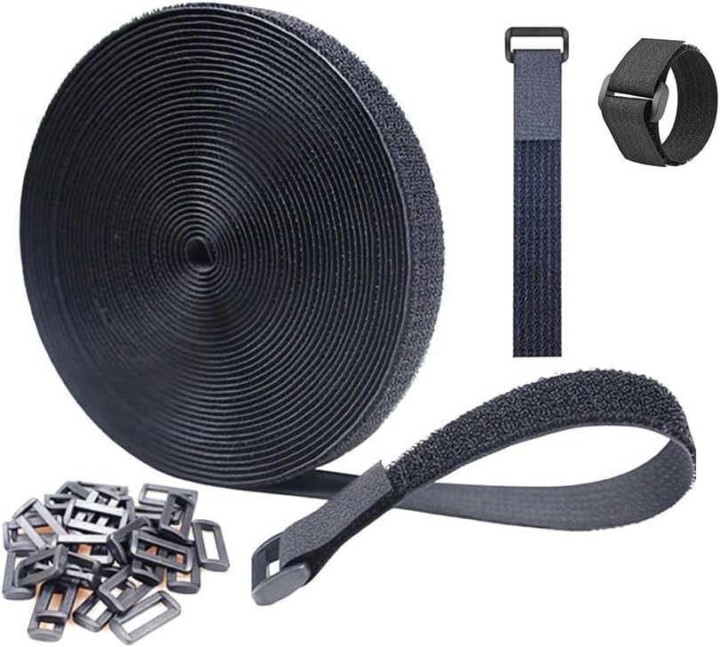 TSUCIA マジック結束バンド 自由カット 面ファスナー 荷締めベルト 繰り返し 荷物梱包 収納用テープ マジックテープ DIY用 業務用 家