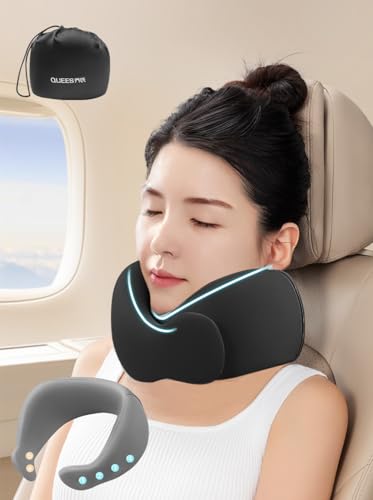ネックピロー アップグレード コンパクト 快適さに合わせて選べる4つのサイズ 首元ボタン付き 非常に快..