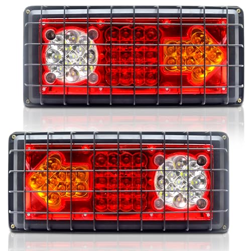 トレーラー テールランプ リア用ライト led 3色 黄＆赤＆白ライト 耐衝撃 矢先 防水 防塵 耐衝撃 高輝度 角型 トラック用led 運転照